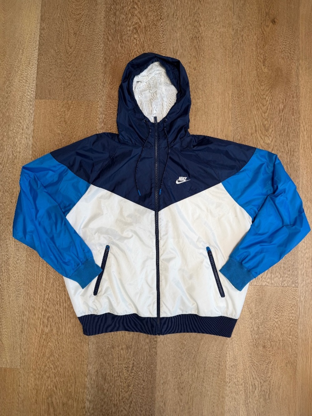 Nike Windrunner Retro Obsidian Navy Blue Full Zip Hooded Jacket